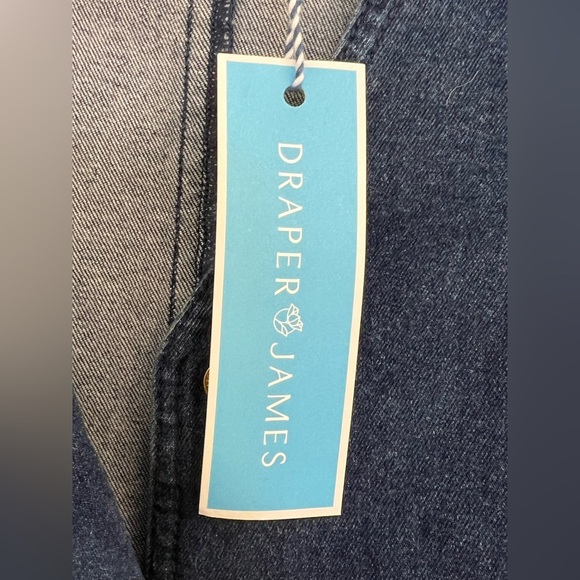NWT Draper James Colbie Button Front Denim Dress- NO Belt - Picture 8 of 10